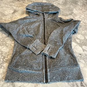 Lululemon Scuba Full Zip Hoodie size 4 (heathered speckled black)